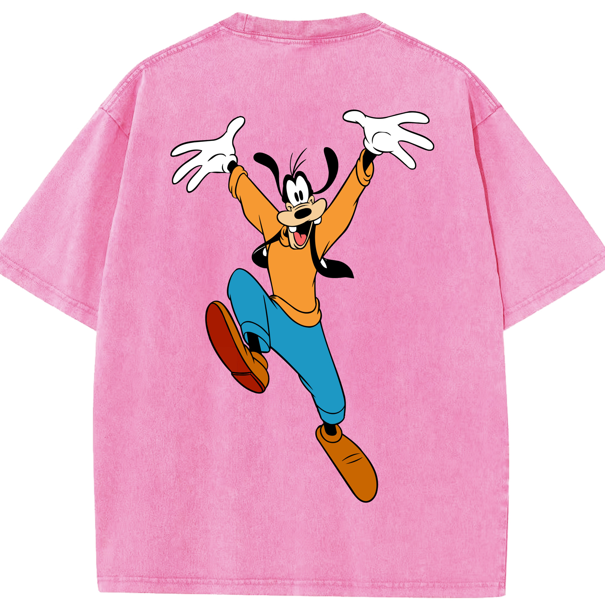 （画像用） ミッキーマウス Mickey Mouse 綿100% ヴィンテージ風 半袖Tシャツ（背面プリント）